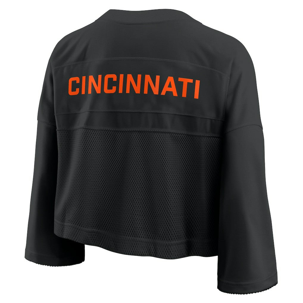 NFL Cincinnati Bengals Women's Primetime Cropped Mesh Dri-FIT Fashion Jersey