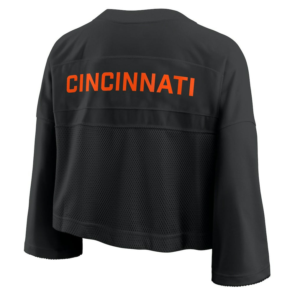 NFL Cincinnati Bengals Women's Primetime Cropped Mesh Dri-FIT Fashion Jersey