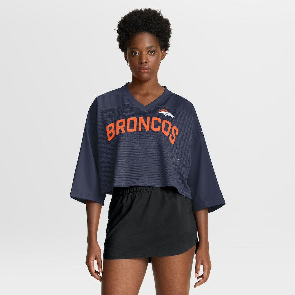 NFL Denver Broncos Women's Primetime Cropped Mesh Dri-FIT Fashion Jersey