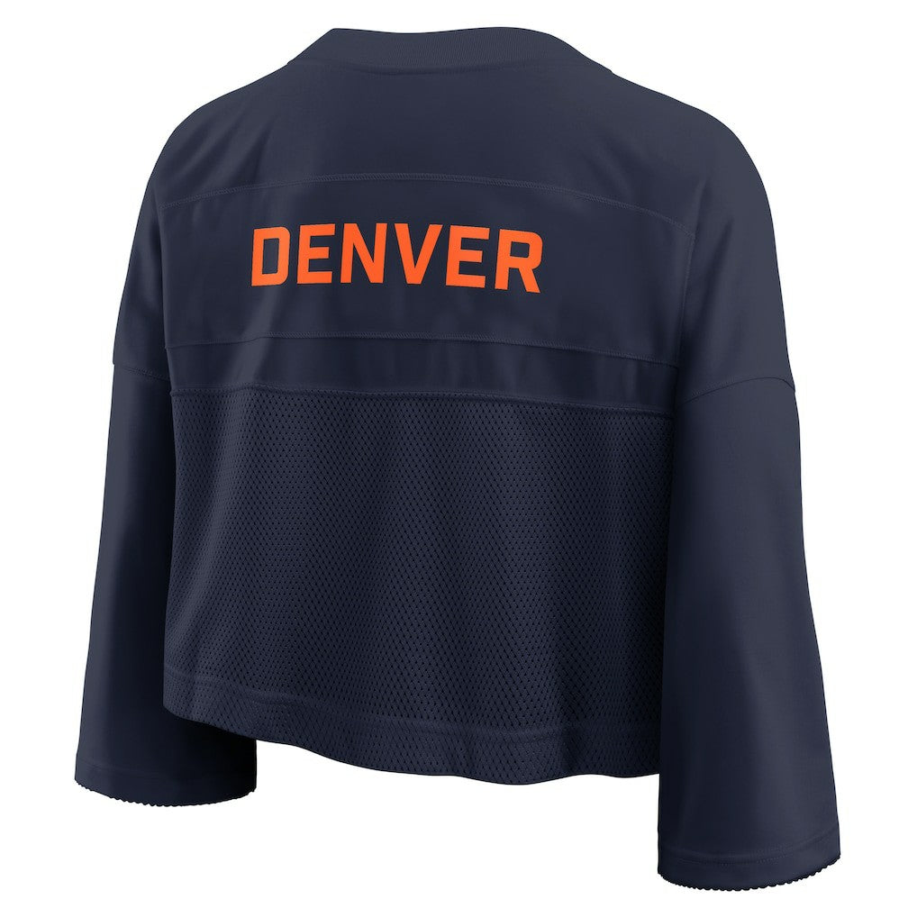 NFL Denver Broncos Women's Primetime Cropped Mesh Dri-FIT Fashion Jersey