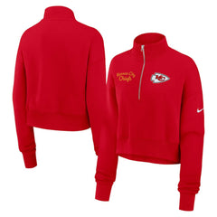 NFL Kansas City Chiefs Women's Primetime Phoenix Half-Zip Sweatshirt