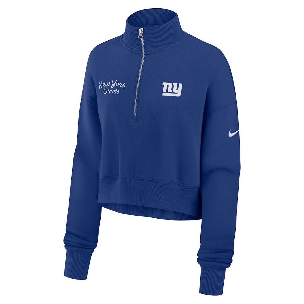NFL New York Giants Women's Primetime Phoenix Half-Zip Sweatshirt