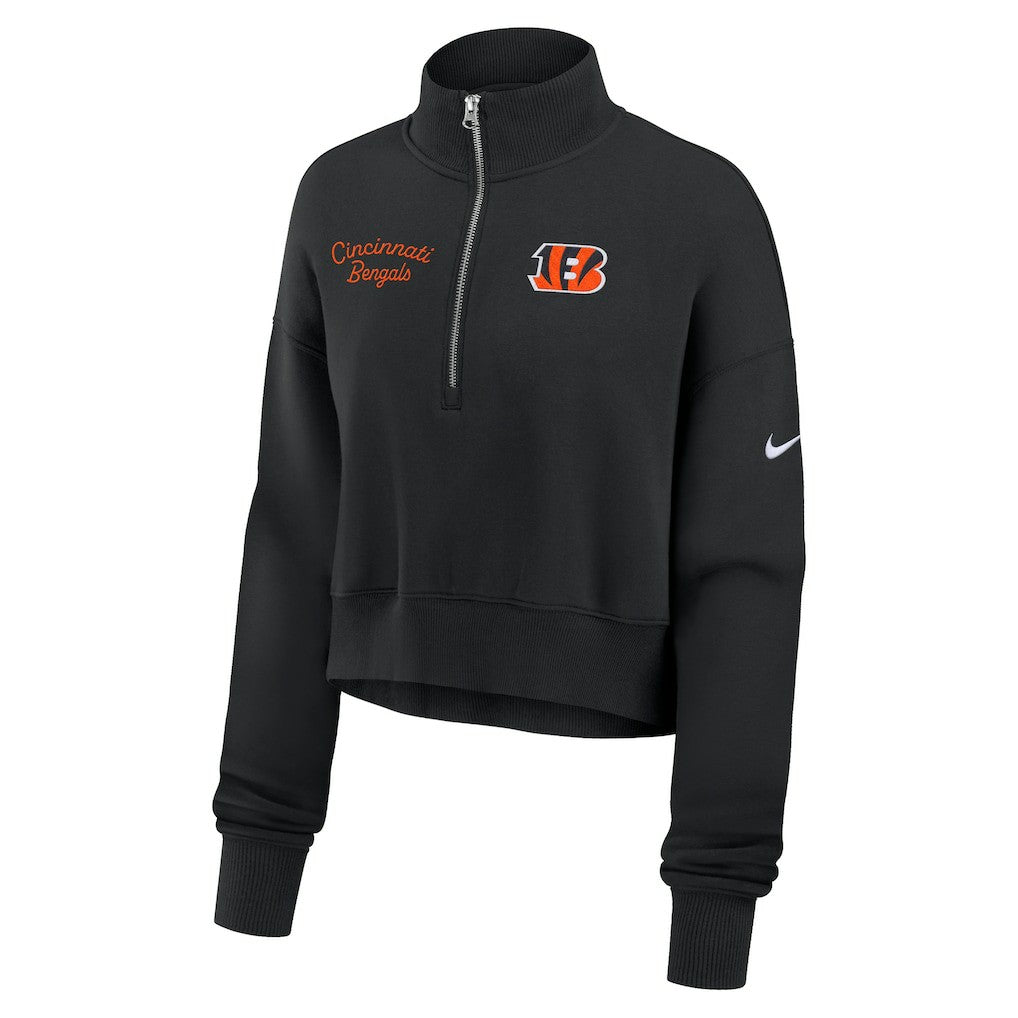 NFL Cincinnati Bengals Women's Primetime Phoenix Half-Zip Sweatshirt