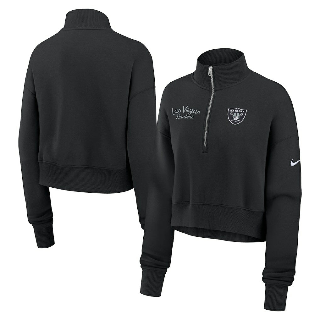 NFL Las Vegas Raiders Women's Primetime Phoenix Half-Zip Sweatshirt