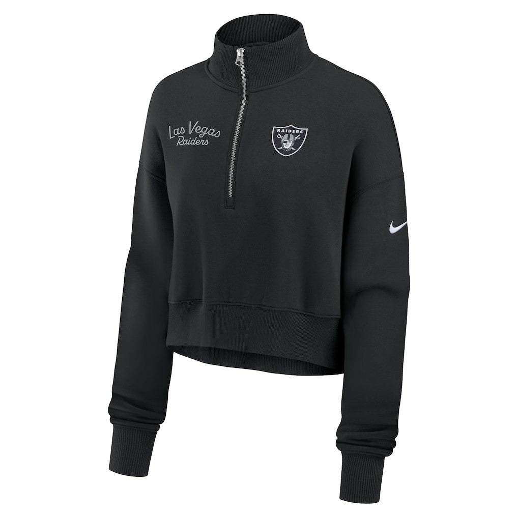 NFL Las Vegas Raiders Women's Primetime Phoenix Half-Zip Sweatshirt