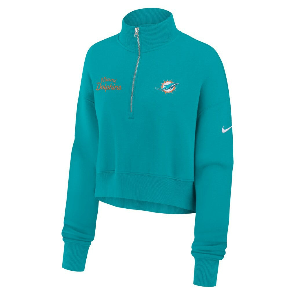 NFL Miami Dolphins Women's Primetime Phoenix Half-Zip Sweatshirt