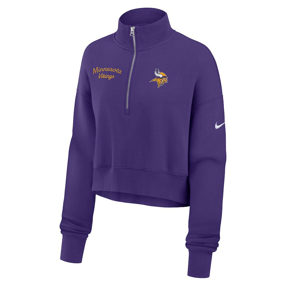 NFL Minnesota Vikings Women's Primetime Phoenix Half-Zip Sweatshirt