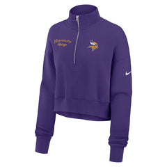 NFL Minnesota Vikings Women's Primetime Phoenix Half-Zip Sweatshirt