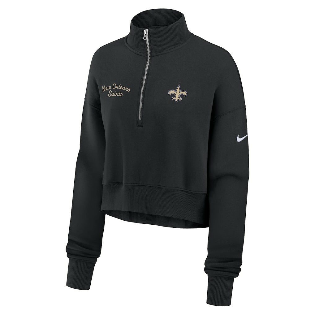 NFL New Orleans Saints Women's Primetime Phoenix Half-Zip Sweatshirt
