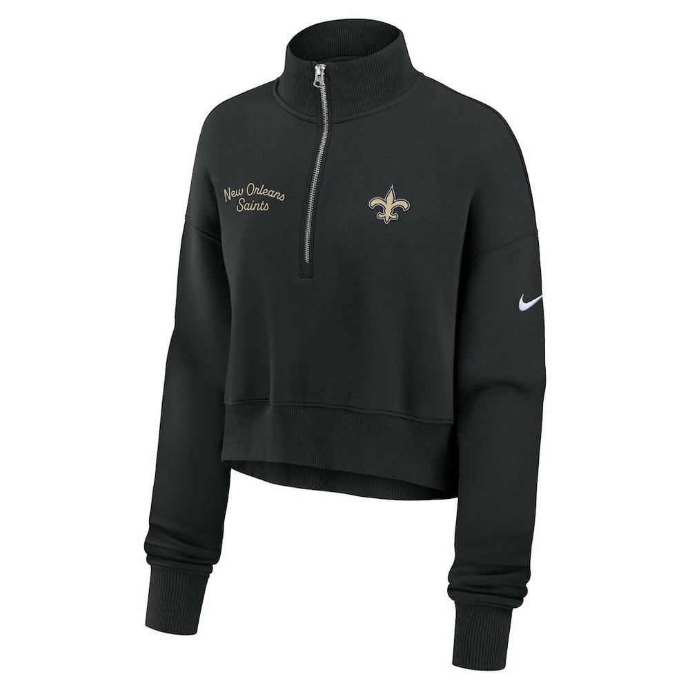 NFL New Orleans Saints Women's Primetime Phoenix Half-Zip Sweatshirt