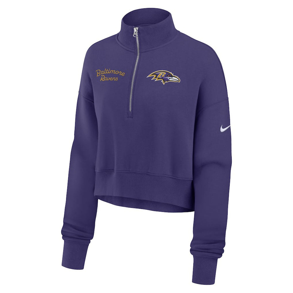NFL Baltimore Ravens Women's Primetime Phoenix Half-Zip Sweatshirt