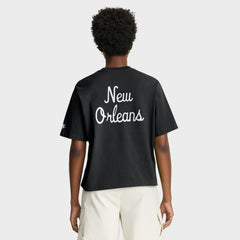 NFL New Orleans Saints Women's Rewind Pocket Boxy T-Shirt