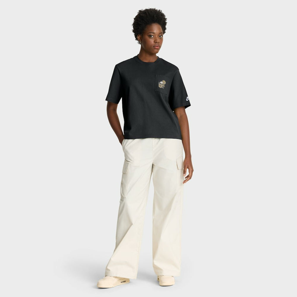 NFL New Orleans Saints Women's Rewind Pocket Boxy T-Shirt