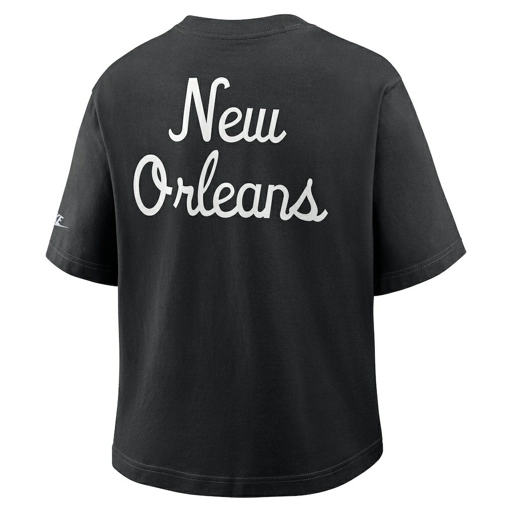 NFL New Orleans Saints Women's Rewind Pocket Boxy T-Shirt