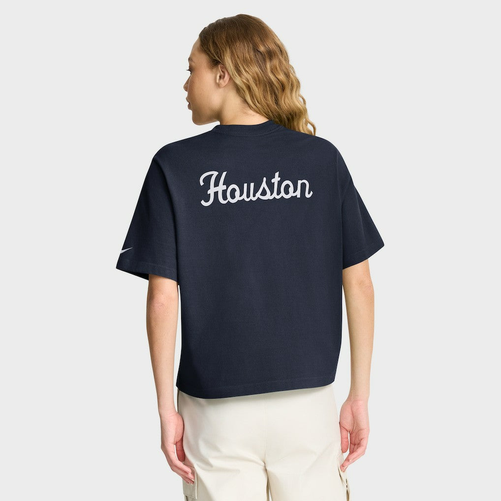 NFL Houston Texans Women's Rewind Pocket Boxy T-Shirt