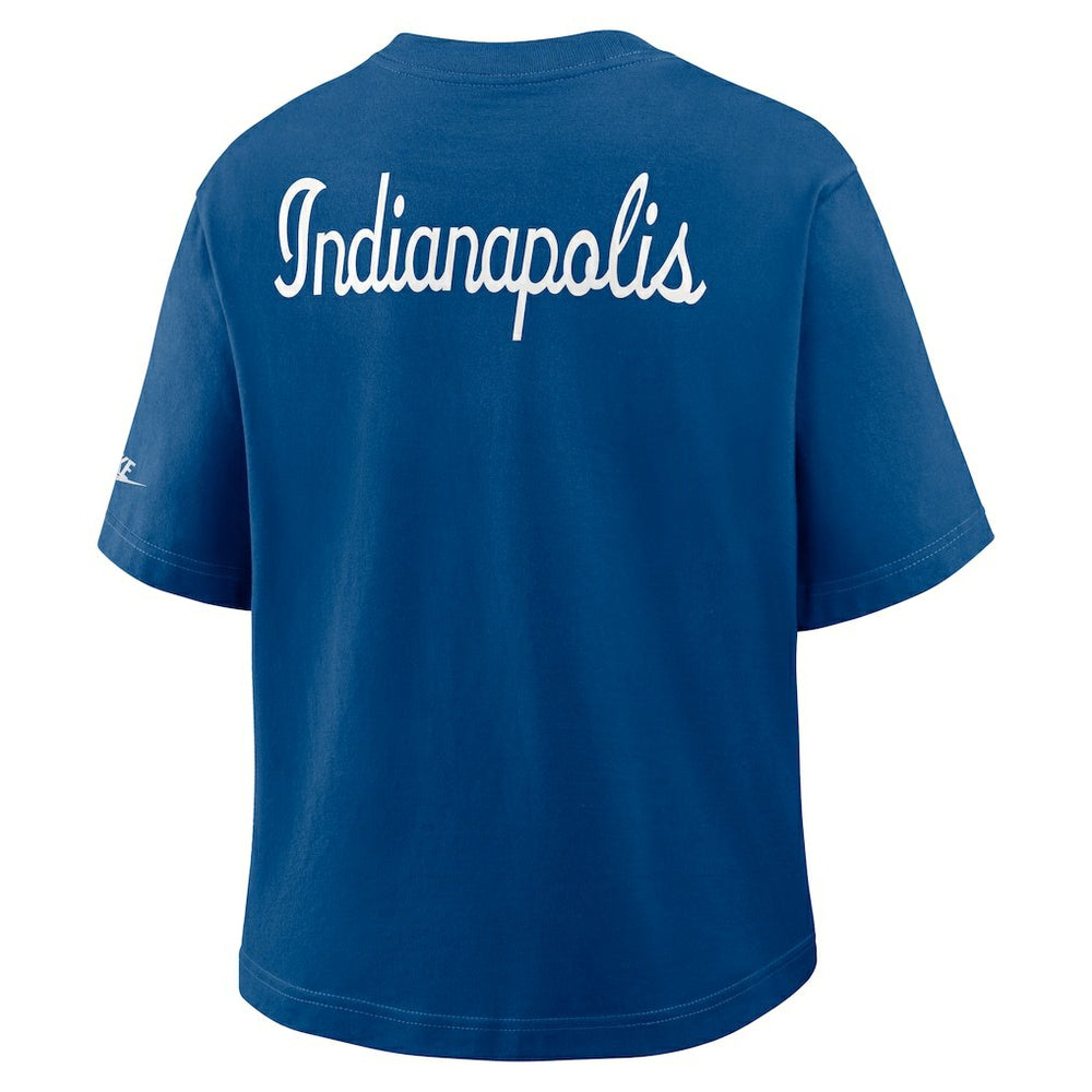 NFL Indianapolis Colts Women's Rewind Pocket Boxy T-Shirt