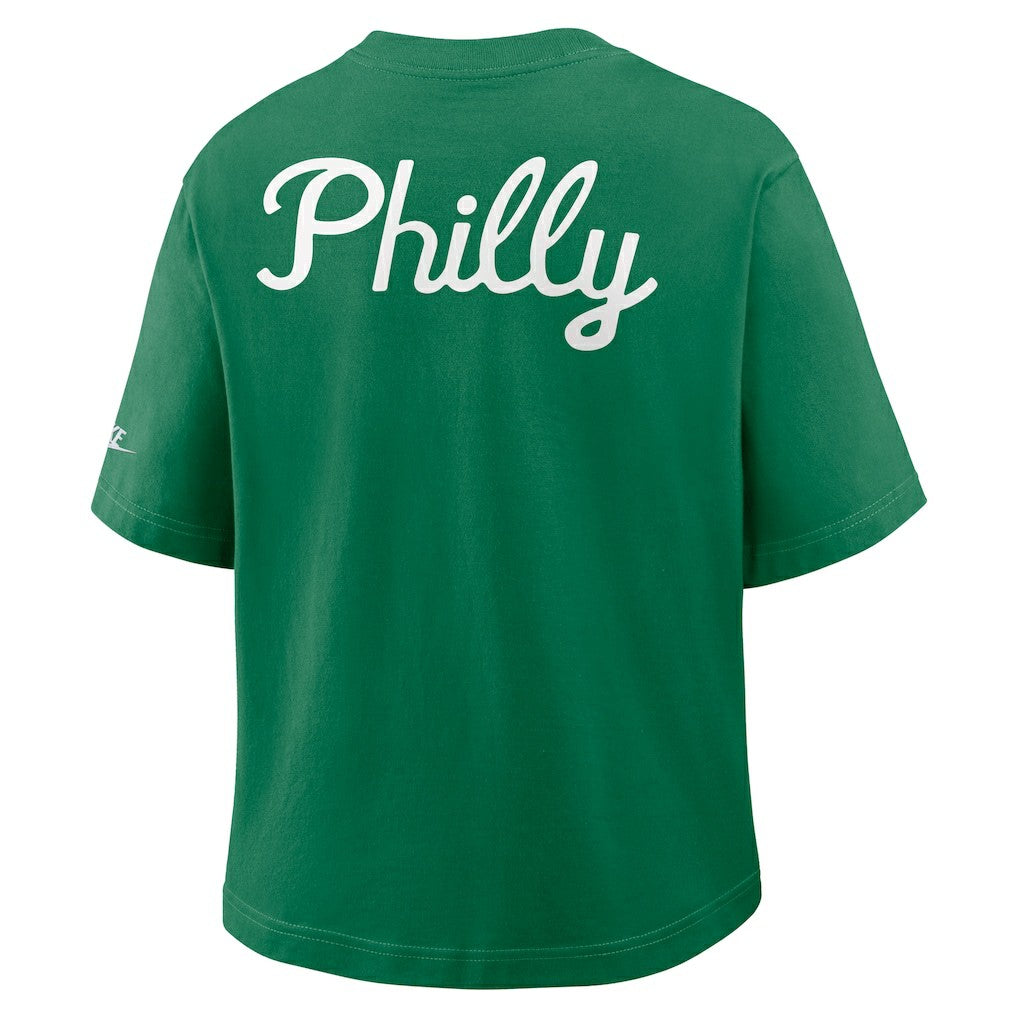 NFL Philadelphia Eagles Women's Rewind Pocket Boxy T-Shirt
