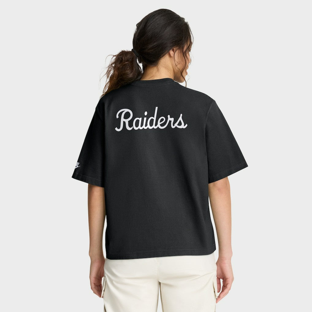 NFL Las Vegas Raiders Women's Rewind Pocket Boxy T-Shirt