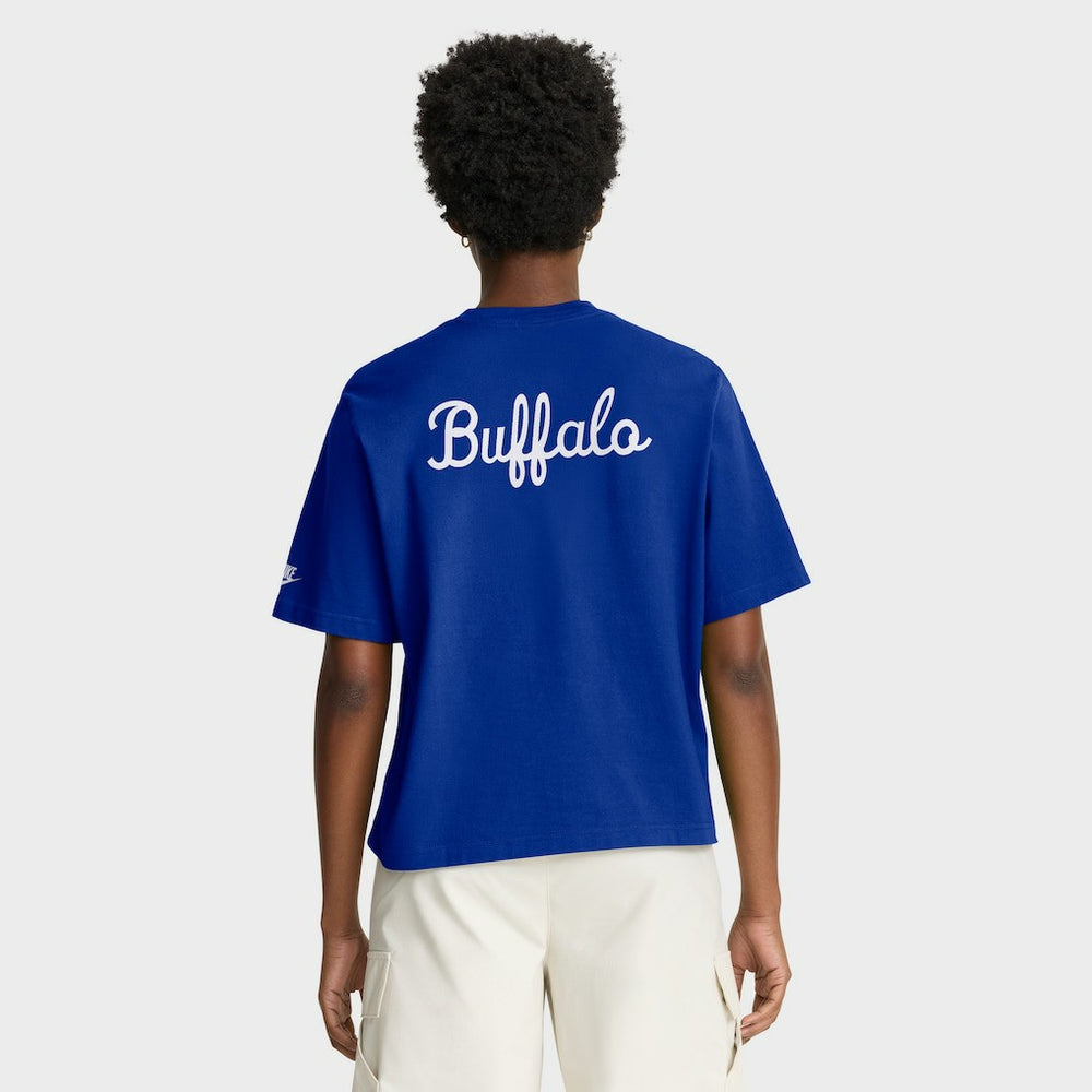 NFL Buffalo Bills Women's Rewind Pocket Boxy T-Shirt