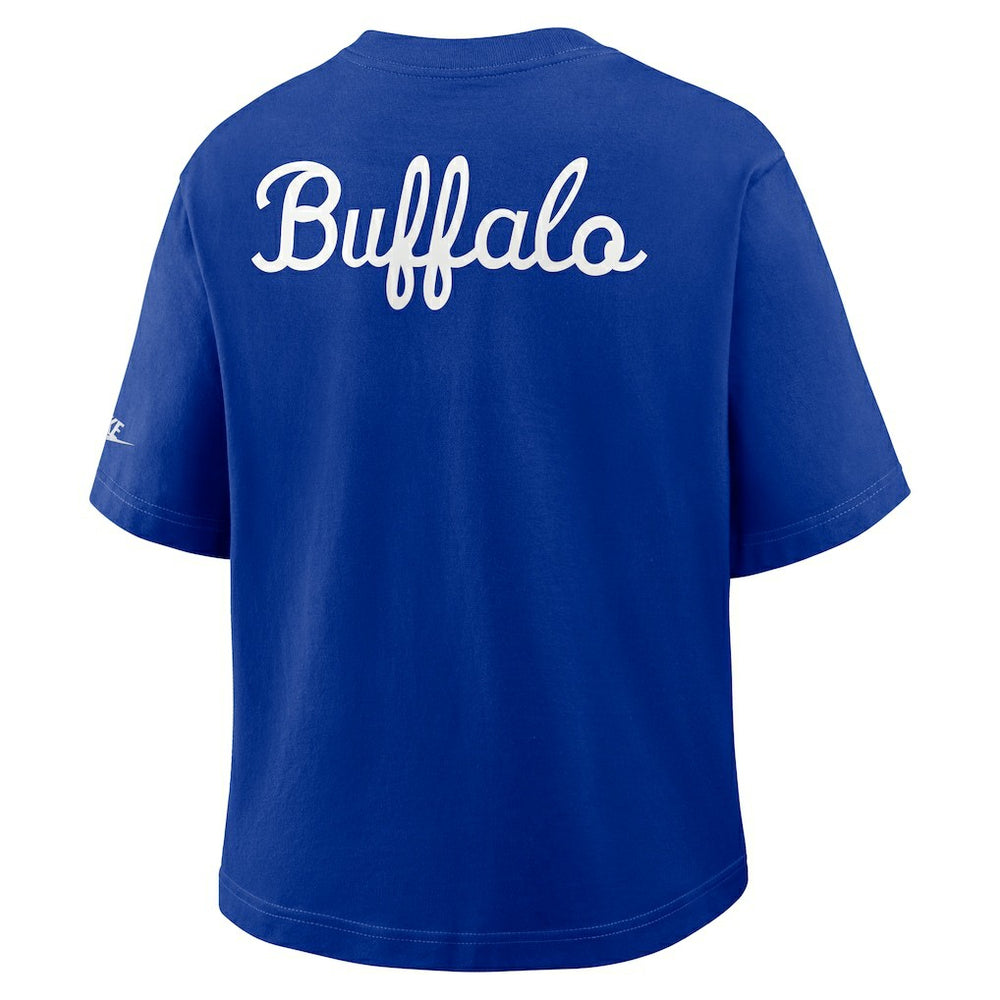 NFL Buffalo Bills Women's Rewind Pocket Boxy T-Shirt