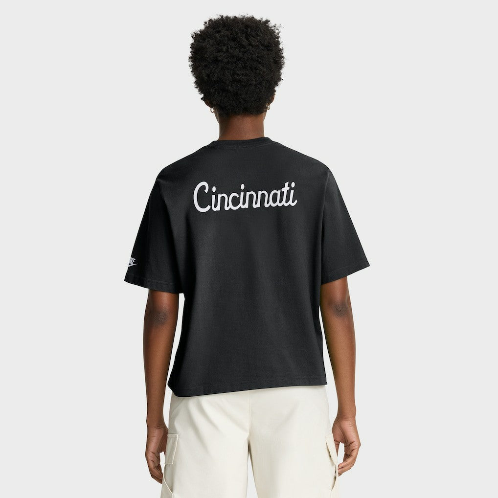 NFL Cincinnati Bengals Women's Rewind Pocket Boxy T-Shirt