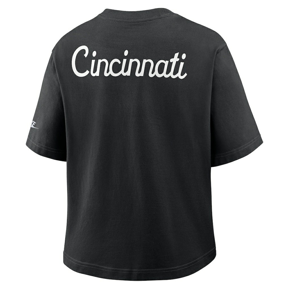 NFL Cincinnati Bengals Women's Rewind Pocket Boxy T-Shirt