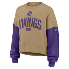 NFL Minnesota Vikings Women's Oversized Rewind Pullover Sweatshirt