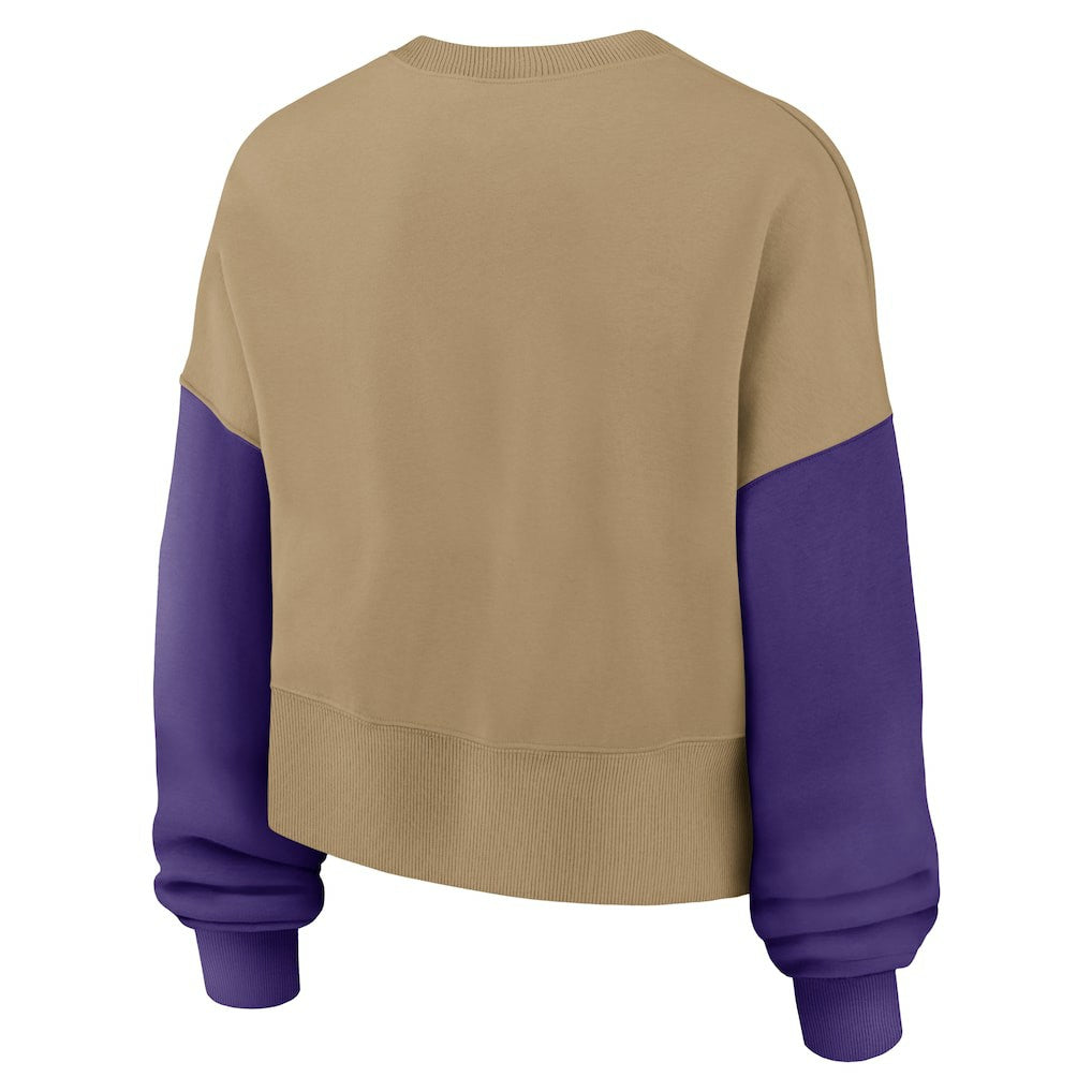 NFL Minnesota Vikings Women's Oversized Rewind Pullover Sweatshirt