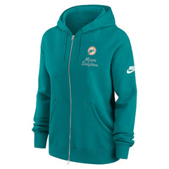 NFL Miami Dolphins Women's Phoenix Rewind Full-Zip Hoodie