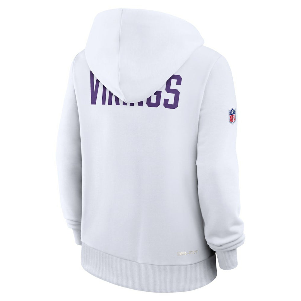 NFL Minnesota Vikings Women's Alternate Logo Sideline Standard Issue Dri-FIT Hoodie