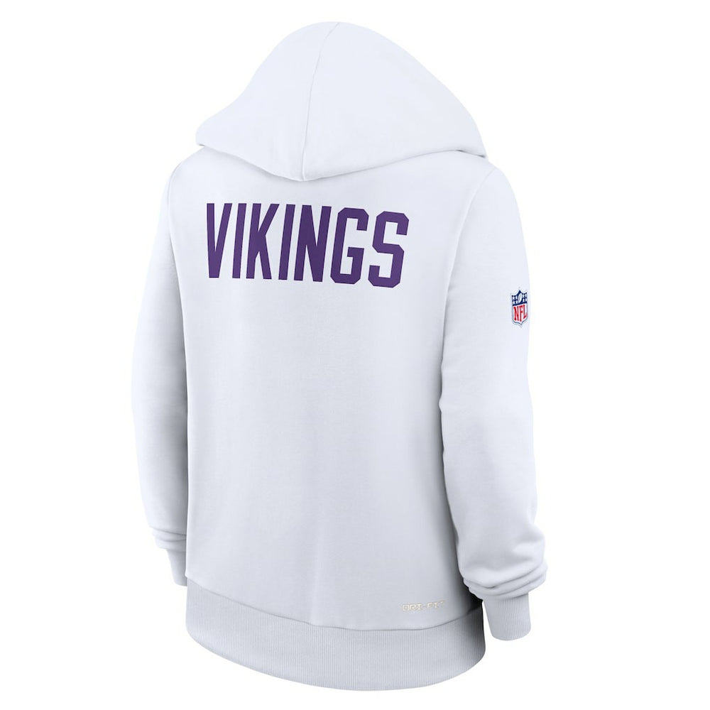 NFL Minnesota Vikings Women's Alternate Logo Sideline Standard Issue Dri-FIT Hoodie