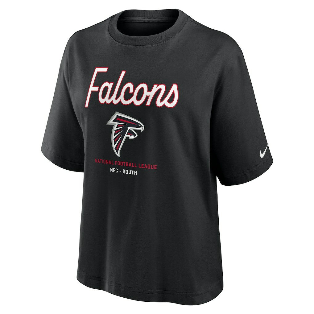 NFL Atlanta Falcons Women's Essential Script Relaxed Boxy T-Shirt