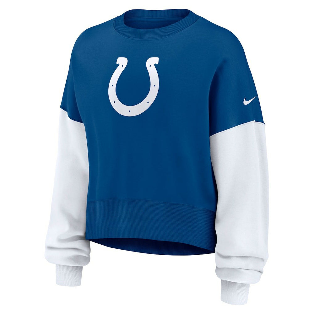 NFL Indianapolis Colts Women's Oversized Color-Block Pullover Sweatshirt