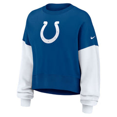 NFL Indianapolis Colts Women's Oversized Color-Block Pullover Sweatshirt