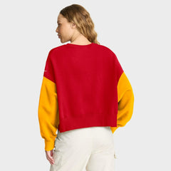 NFL Kansas City Chiefs Women's Oversized Color-Block Pullover Sweatshirt