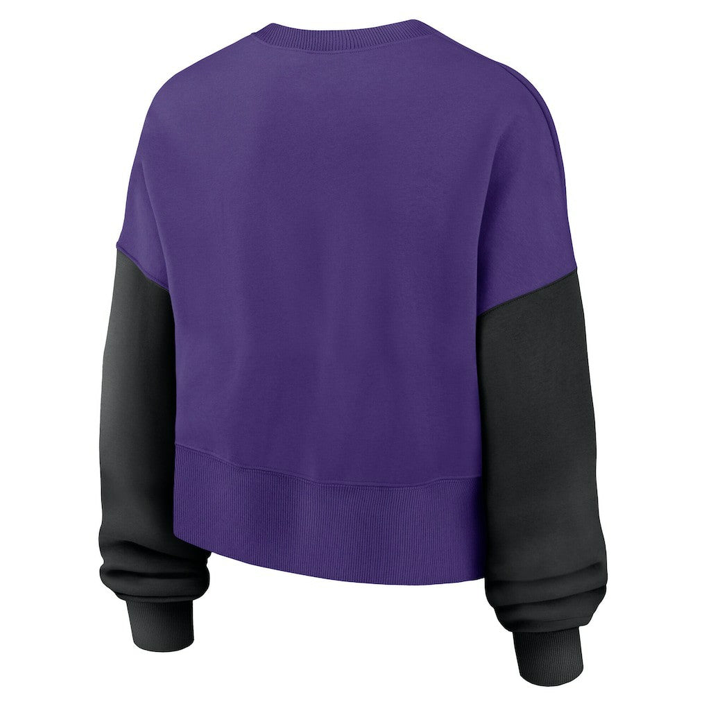 NFL Minnesota Vikings Women's Oversized Color-Block Pullover Sweatshirt