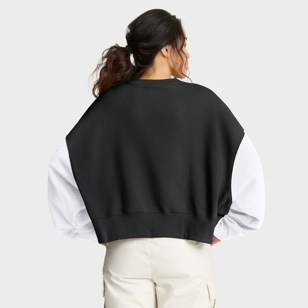 NFL New Orleans Saints Women's Oversized Color-Block Pullover Sweatshirt