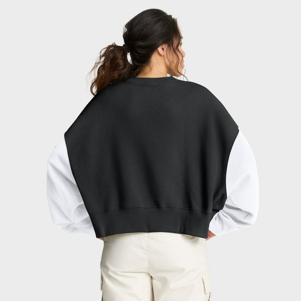 NFL New Orleans Saints Women's Oversized Color-Block Pullover Sweatshirt