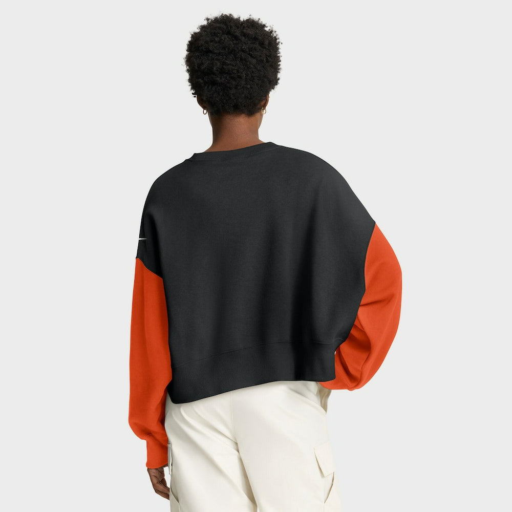 NFL Cincinnati Bengals Women's Oversized Color-Block Pullover Sweatshirt