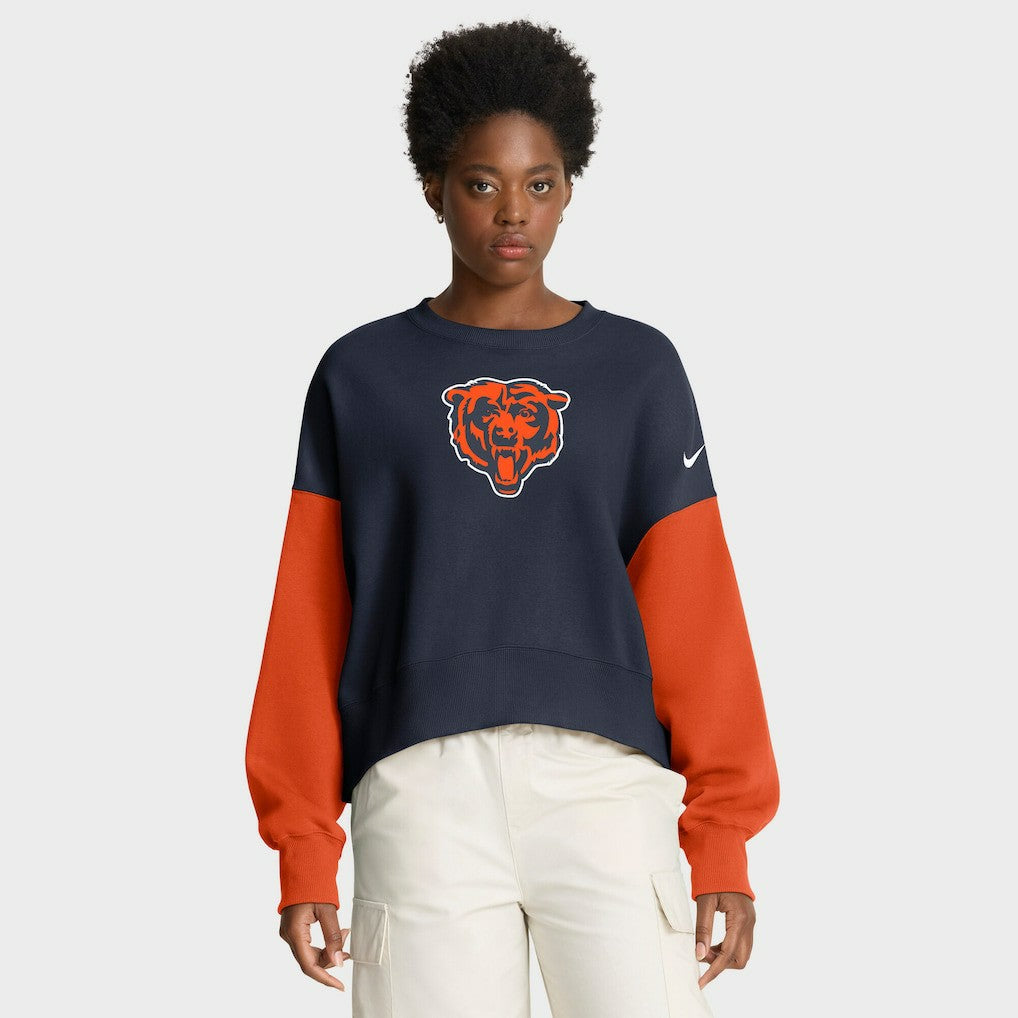 NFL Chicago Bears Women's Oversized Color-Block Pullover Sweatshirt
