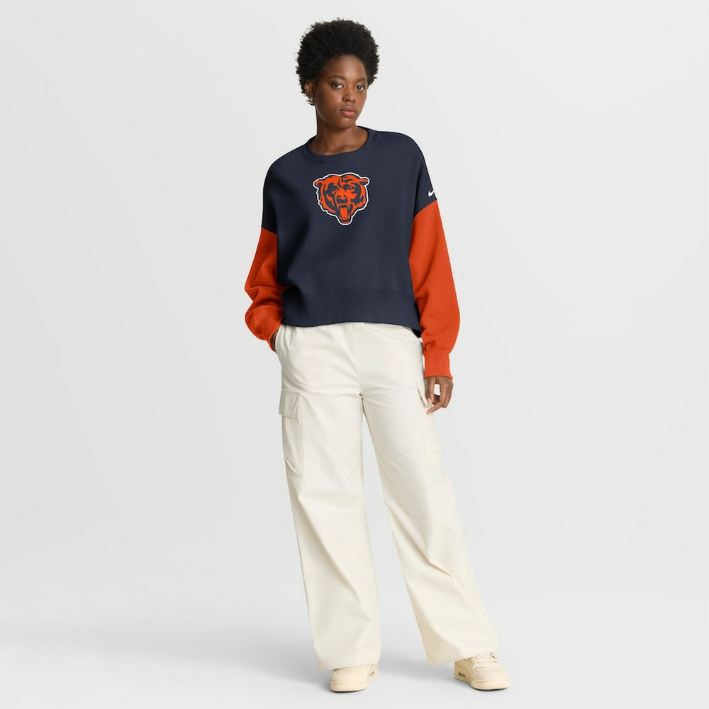 NFL Chicago Bears Women's Oversized Color-Block Pullover Sweatshirt