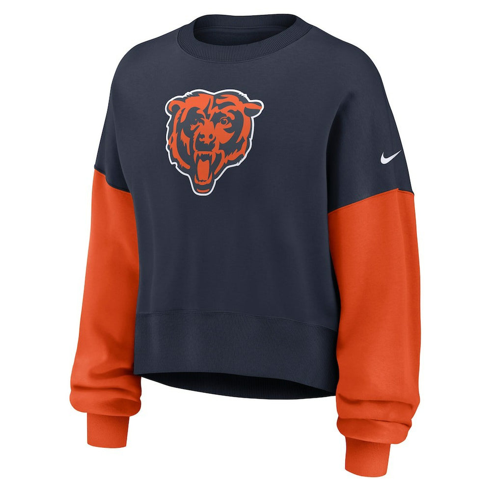 NFL Chicago Bears Women's Oversized Color-Block Pullover Sweatshirt