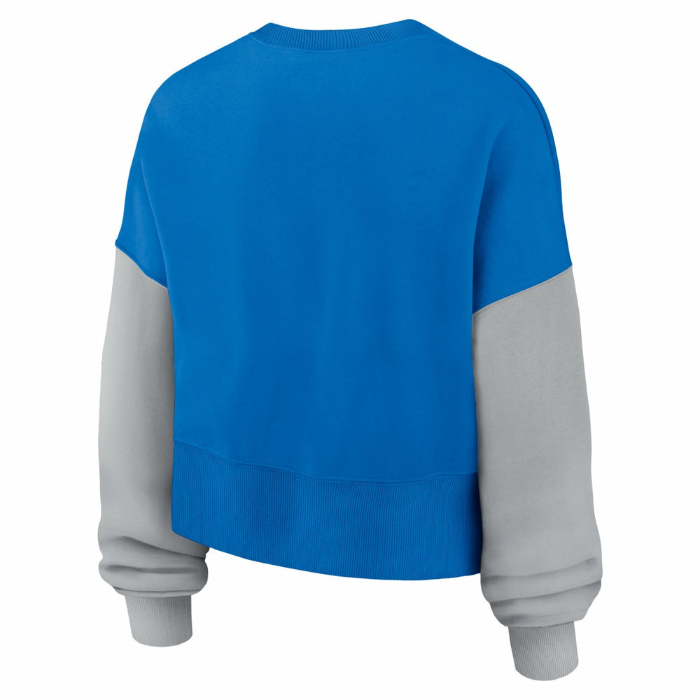 NFL Detroit Lions Women's Oversized Color-Block Pullover Sweatshirt