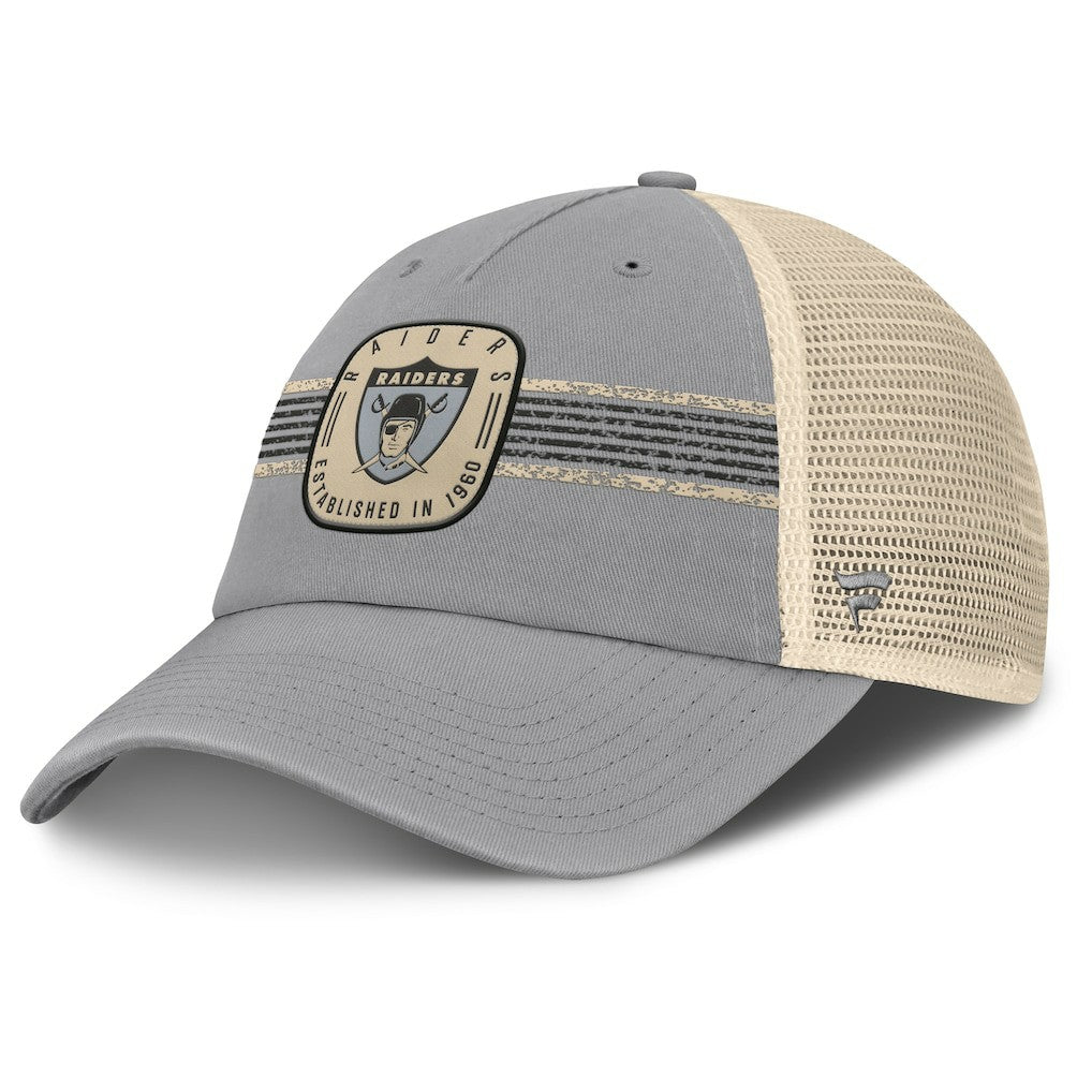 NFL Las Vegas Raiders Heritage Bootleg Trucker Adjustable Hat
