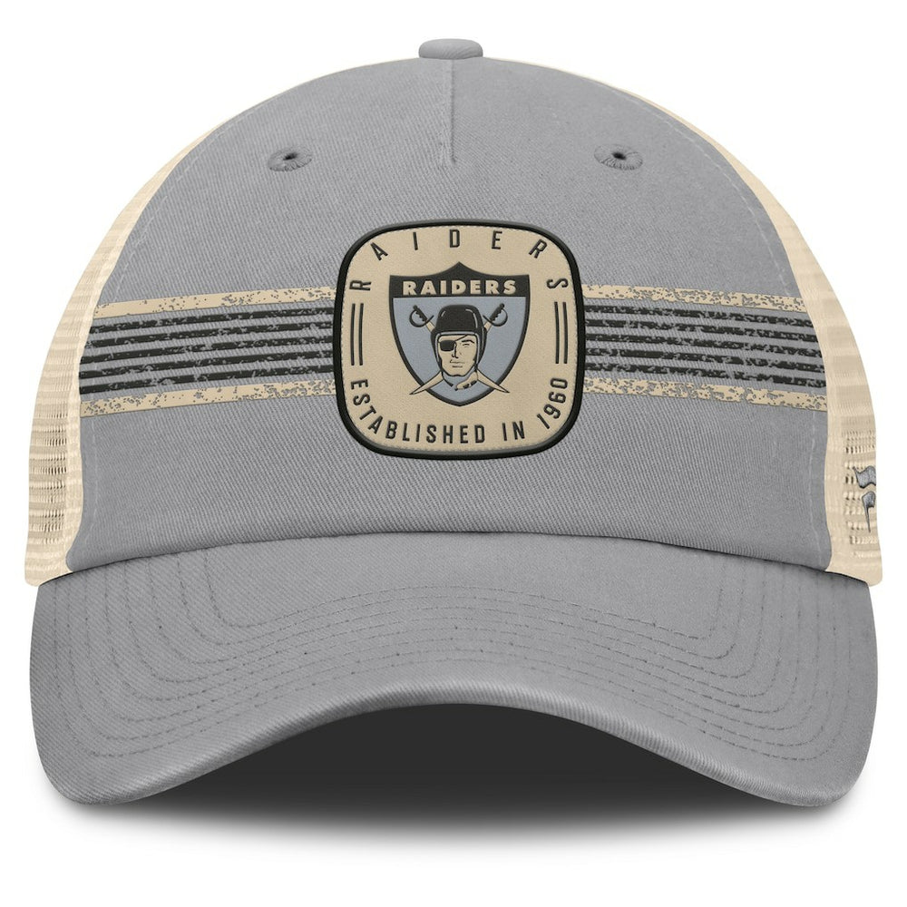 NFL Las Vegas Raiders Heritage Bootleg Trucker Adjustable Hat