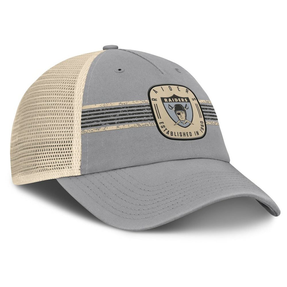 NFL Las Vegas Raiders Heritage Bootleg Trucker Adjustable Hat