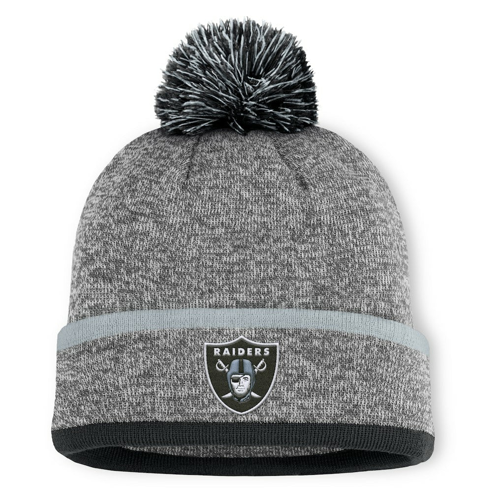 NFL Las Vegas Raiders Motion Cuffed Knit Hat with Pom