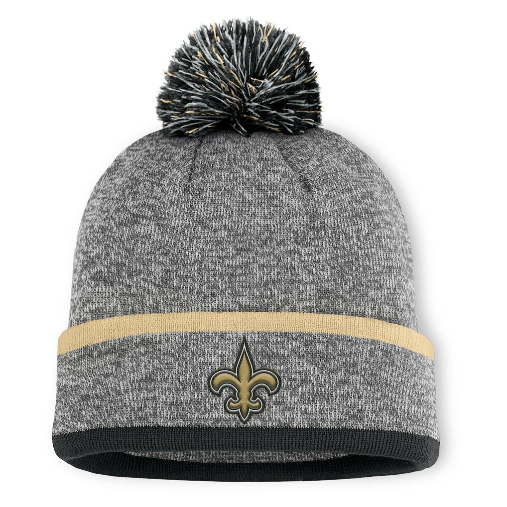 NFL New Orleans Saints Motion Cuffed Knit Hat with Pom
