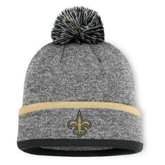 NFL New Orleans Saints Motion Cuffed Knit Hat with Pom
