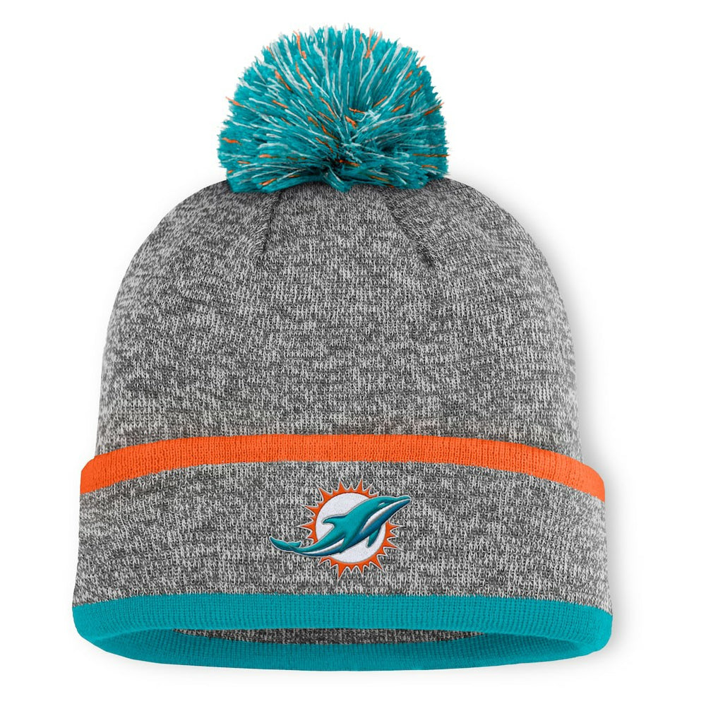 NFL Miami Dolphins Motion Cuffed Knit Hat with Pom
